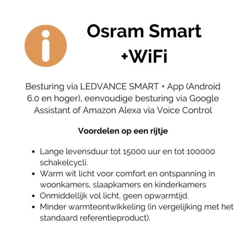 Led Lamp Kooldraad Bol 12 5cm Osram Smart WiFi Meerkleurig