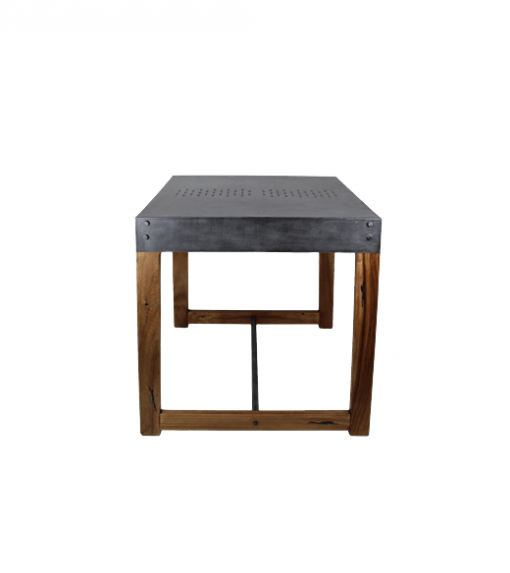 Tafel Sagmore - 80x80 cm- tea bruin/ijzer - munggur/suar/ijzer | HSM Collection