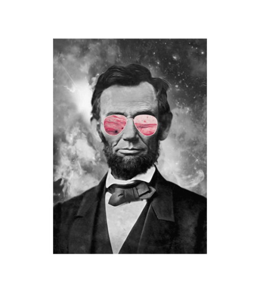 Abraham Lincoln wandplaat