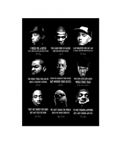 Hiphop Legends wandplaat
