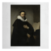 Rembrandt van Rijn - Portret Johannes Wtenbogaert wandplaat