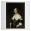 Rembrandt van Rijn - Portret van een vrouw wandplaat