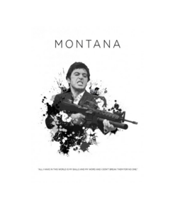 Scarface - Tony Montana 2.0 wandplaat