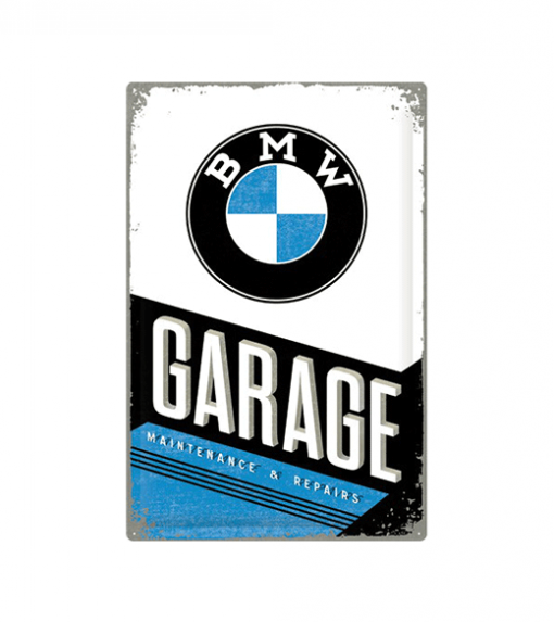 BMW garage - metalen bord