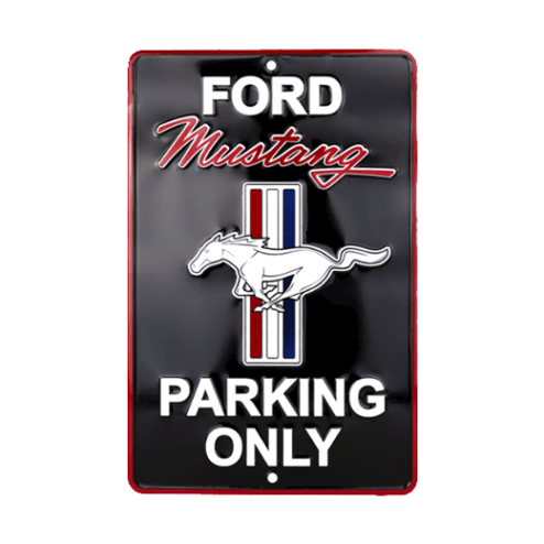 Ford Mustang parking only - metalen bord