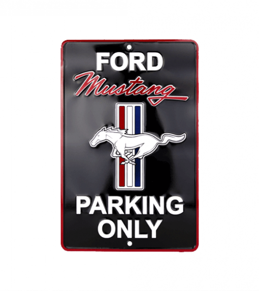 Ford Mustang parking only - metalen bord