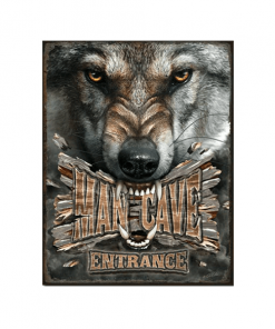 Mancave bord - Man Cave Wolf