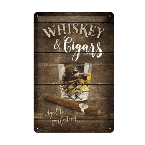 Mancave bord - Whisky & Cigars