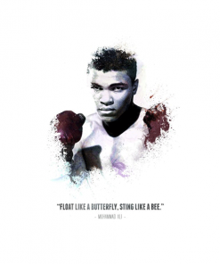 Muhammed Ali - Quote wandplaat