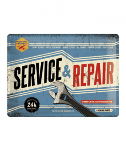Service & Repair 24h - metalen bord
