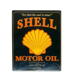 Shell logo - metalen bord