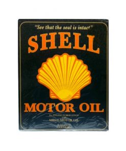 Shell logo - metalen bord