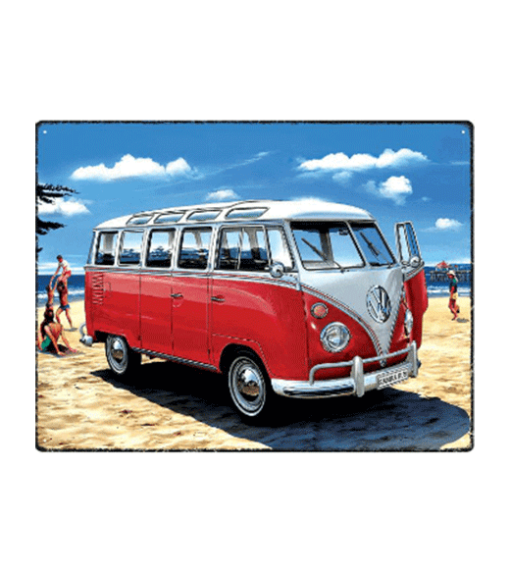 Volkswagen beach - metalen bord