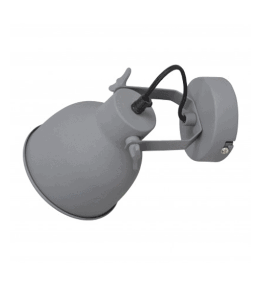 Wandlamp industrieel Ø14CM grijs