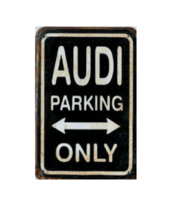 metalen parkeerbord Audi