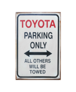 metalen parkeerbord Toyota