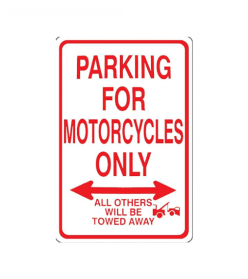 metalen parkeerbord voor Motors