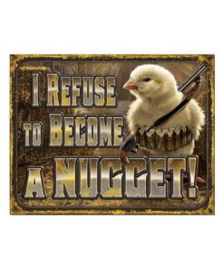 Chicken nugget - metalen bord