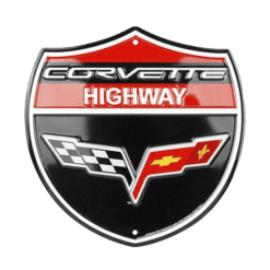 Corvette snelweg - metalen bord