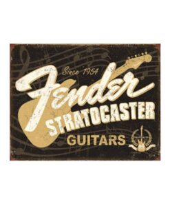 Fender stratocaster gitaar - metalen bord