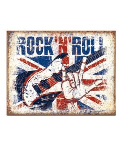 Rock n Roll - metalen bord