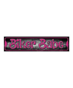 Bike babe - metalen bord