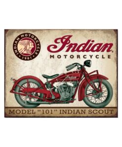 Indian motorcycle model 101 - metalen bord