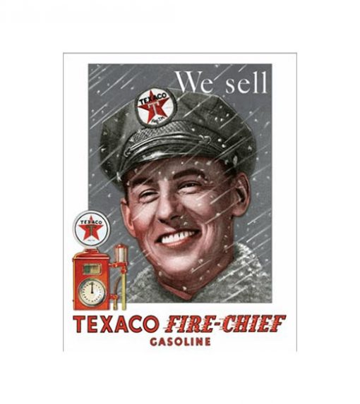 Texaco fire chief - metalen bord