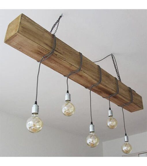 Houten balklamp Bill 150cm
