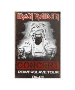 Iron maiden concert - metalen bord