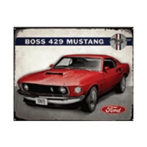 Boss 429 Mustang - metalen bord