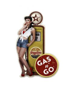 Gasoline Gas n Go - metalen bord