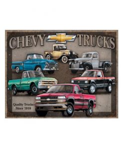 Chevy Trucks - metalen bord