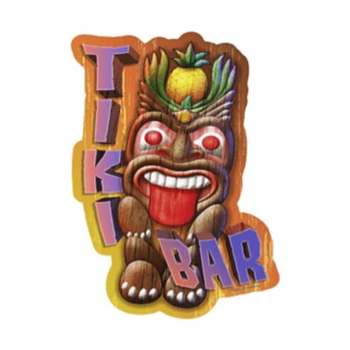 Tiki Bar - metalen bord