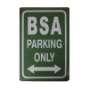 metalen parkeerbord BSA