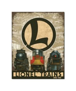 Lionel trains since 1900 - metalen bord