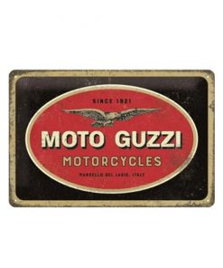 Moto Guzzi motorcycles since 1921 - metalen bord