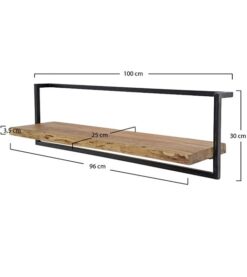 Wandplank hout Stockton/e