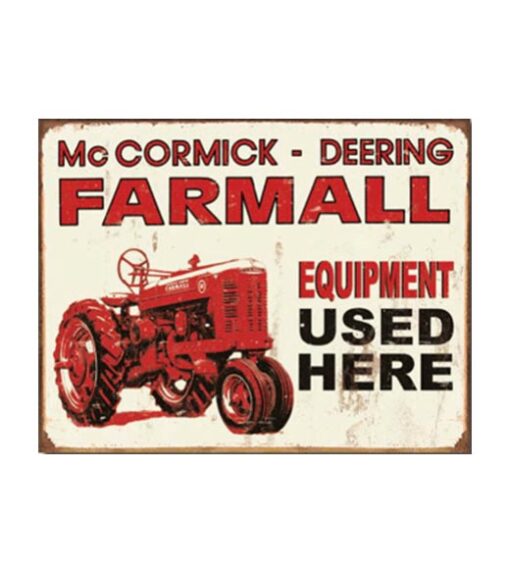 McCormick Farmall Deering - metalen bord