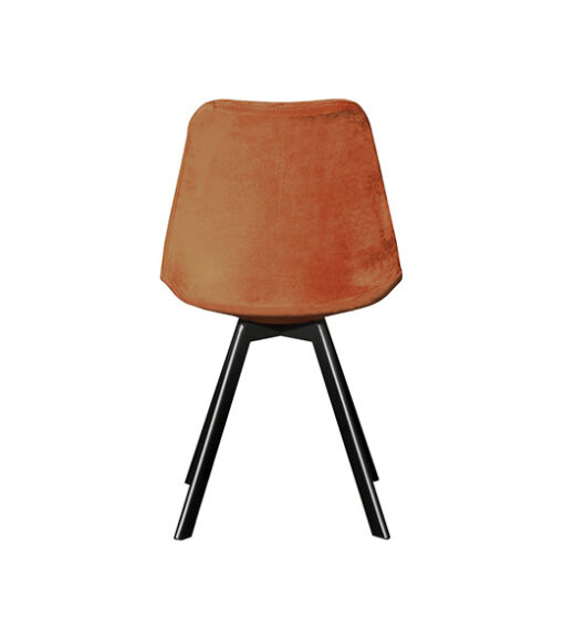 Velvet stoel Tatum orange