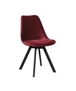 Velvet stoel Tatum red