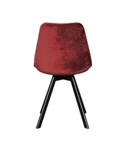 Velvet stoel Tatum red