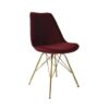 Velvet stoel Torrey red