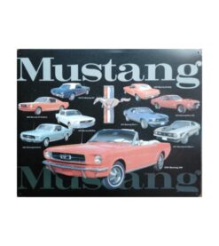 Ford Mustang modellen - metalen bord