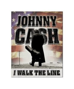 Johnny Cash USA - metalen bord