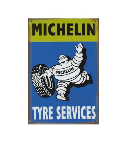 Michellin banden service - metalen bord