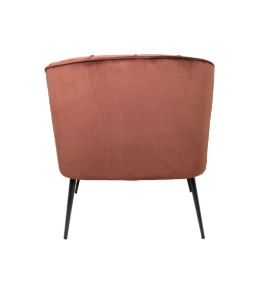 Velours fauteuil Klara rose