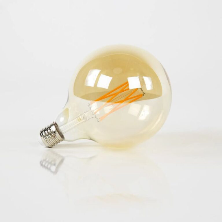 Kooldraad LED E27 lichtbron bol 12,5cm amber