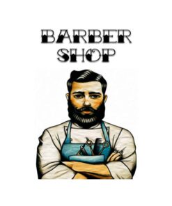 Barbershop winkel - metalen bord