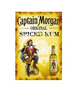 Captain morgan spiced rum - metalen bord